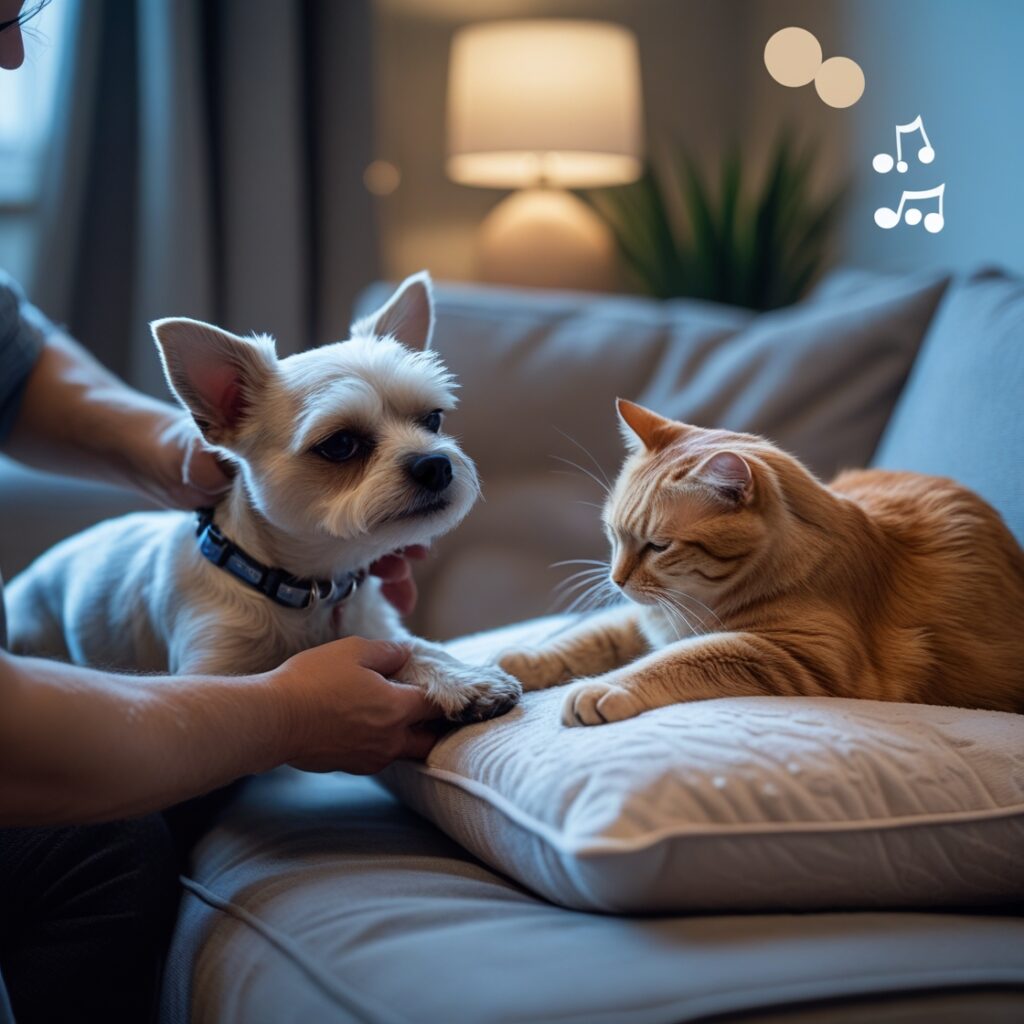 at-home pet spa day
