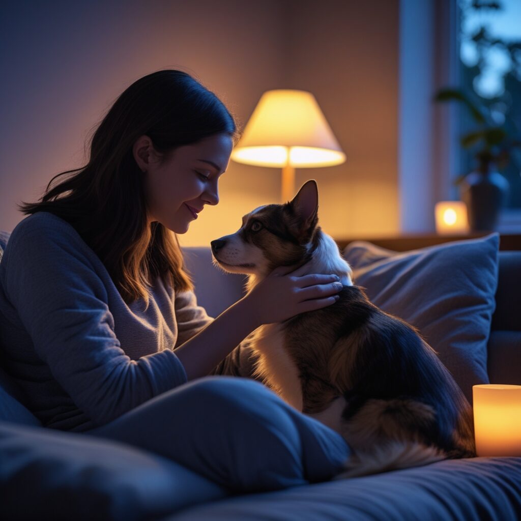 Pet calming rituals