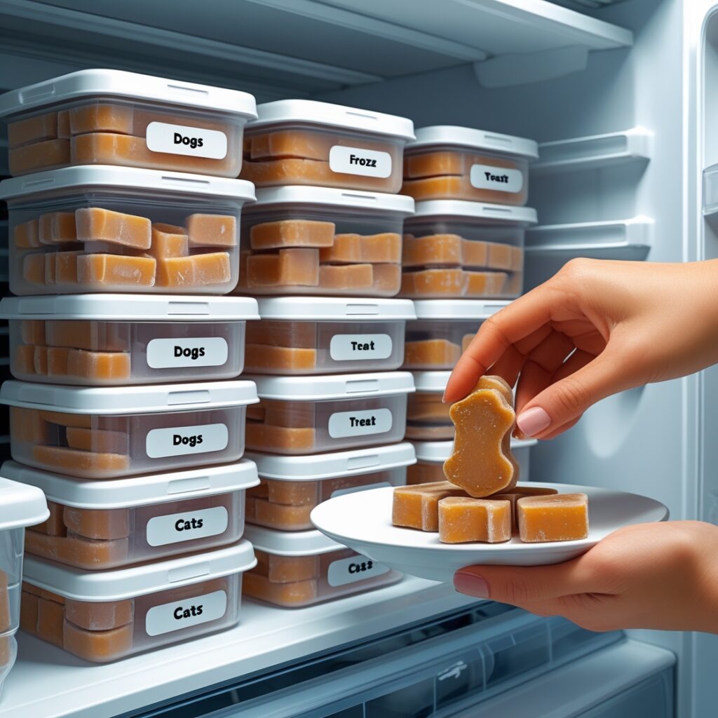 DIY frozen pet treats