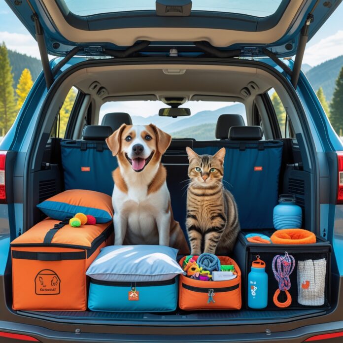 Pet travel essentials
