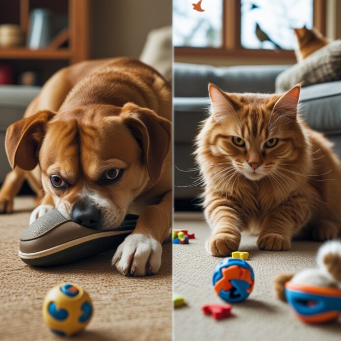 Pet boredom signs